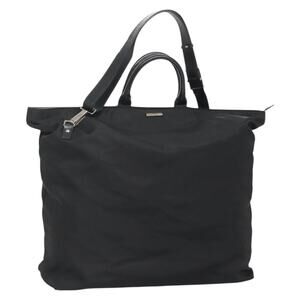 GUCCI Handbag Nylon Outlet Black Silver